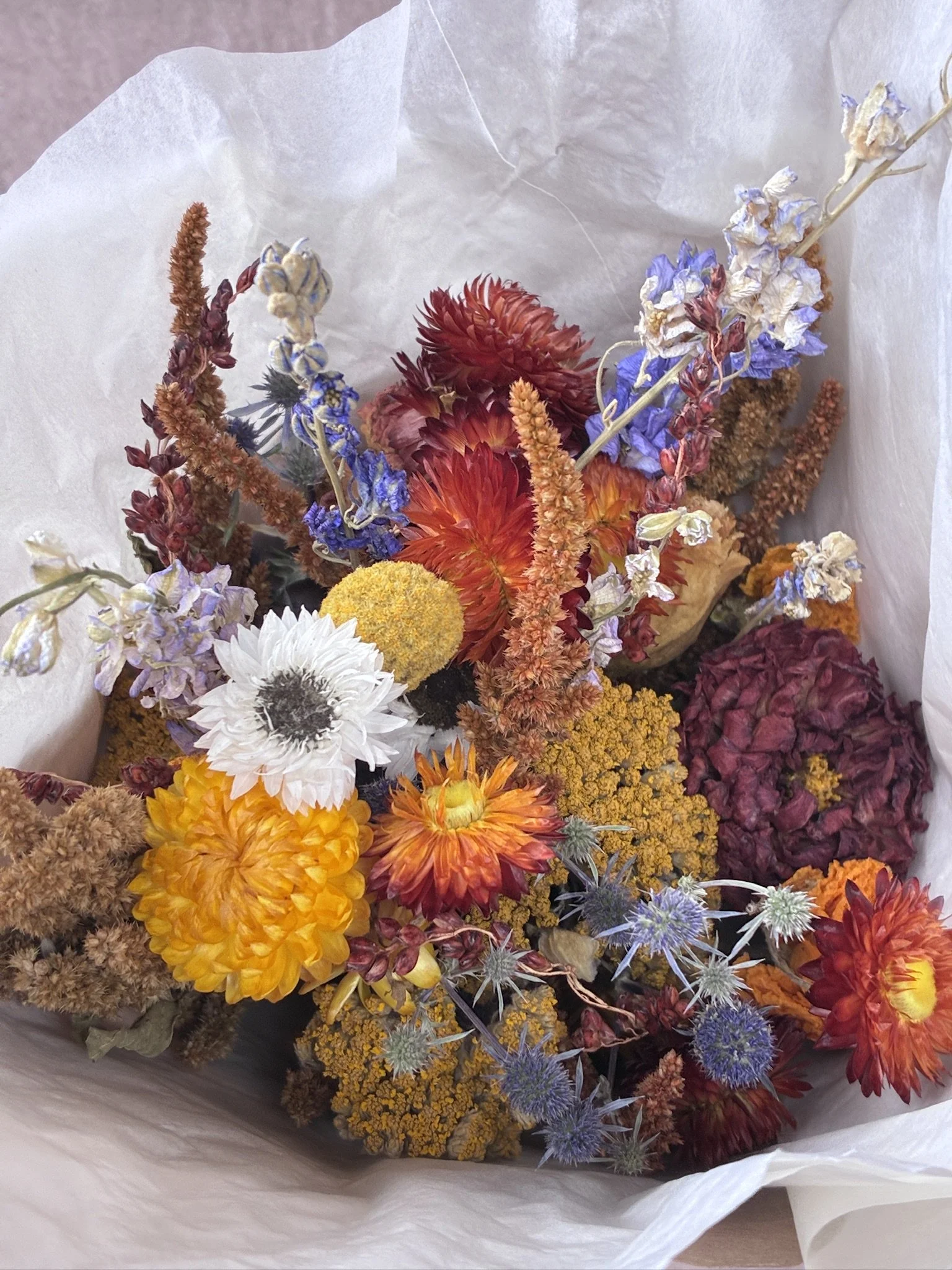 Medium Everlasting Bouquet in Harvest Colors