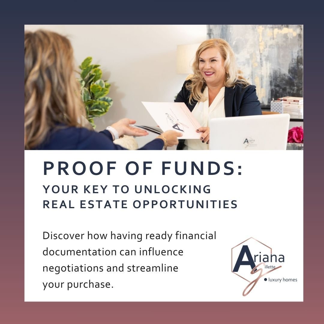 🏠💼 When it comes to real estate, having &quot;proof of funds&quot; is like having a golden ticket in your pocket! It's the documentation that assures sellers you have the financial muscle to back up your offer and close the deal smoothly. Imagine w