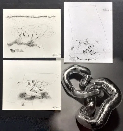 Bronze Knot, casting for an unfinished sculpture