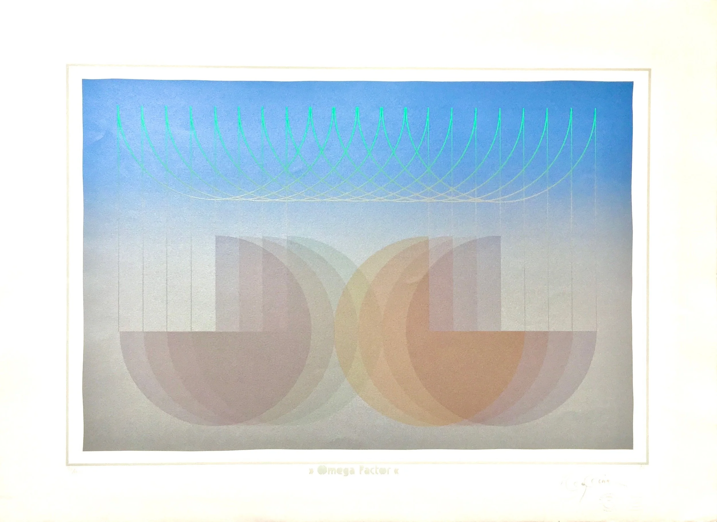 Omega Factor I, 1976, screenprint