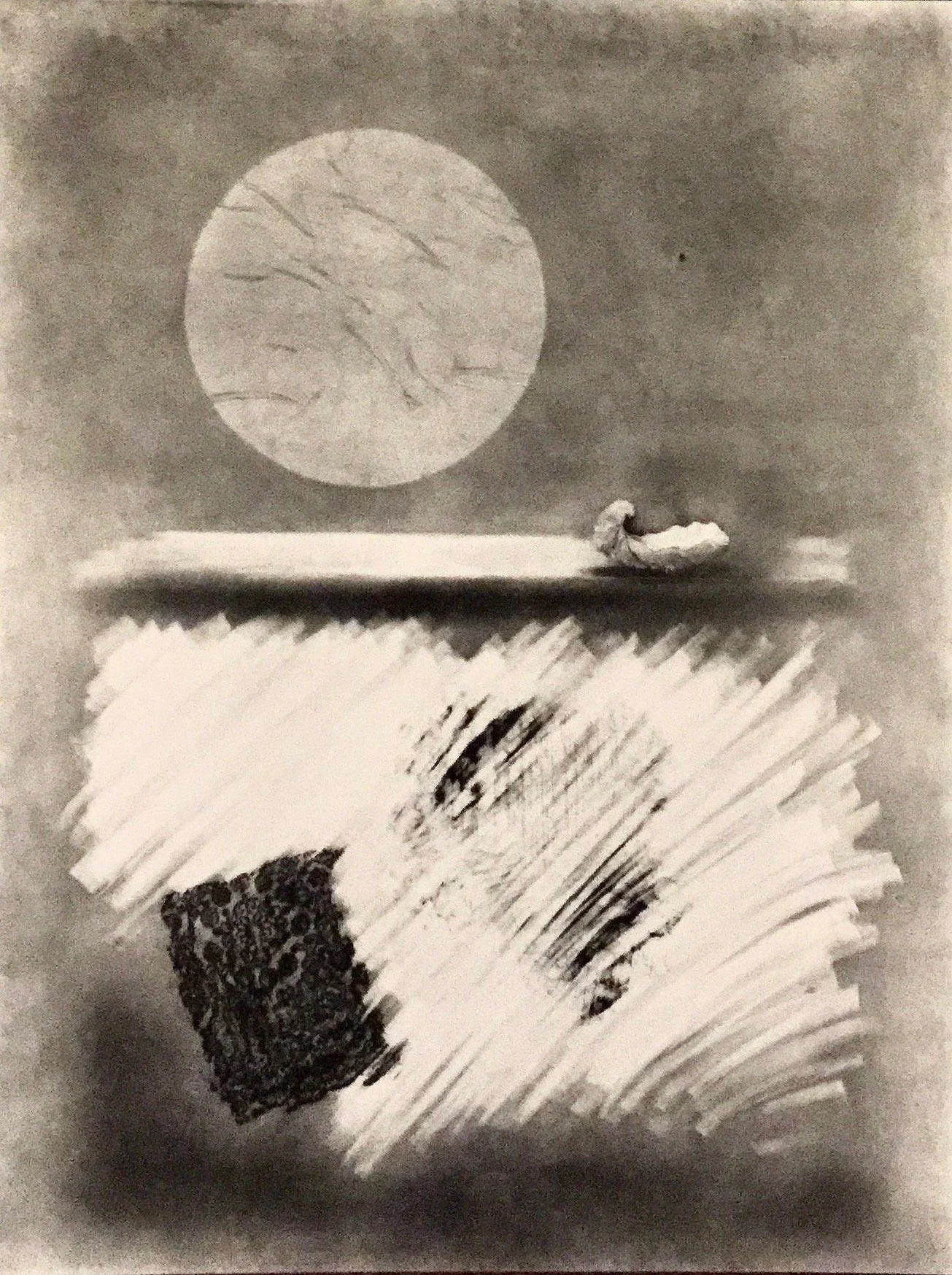 Shell, 1989, pencil on paper, (150 cm x 80 cm)