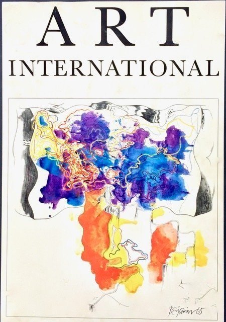 Carnaby II, mixed media drawing, Art International, 1968