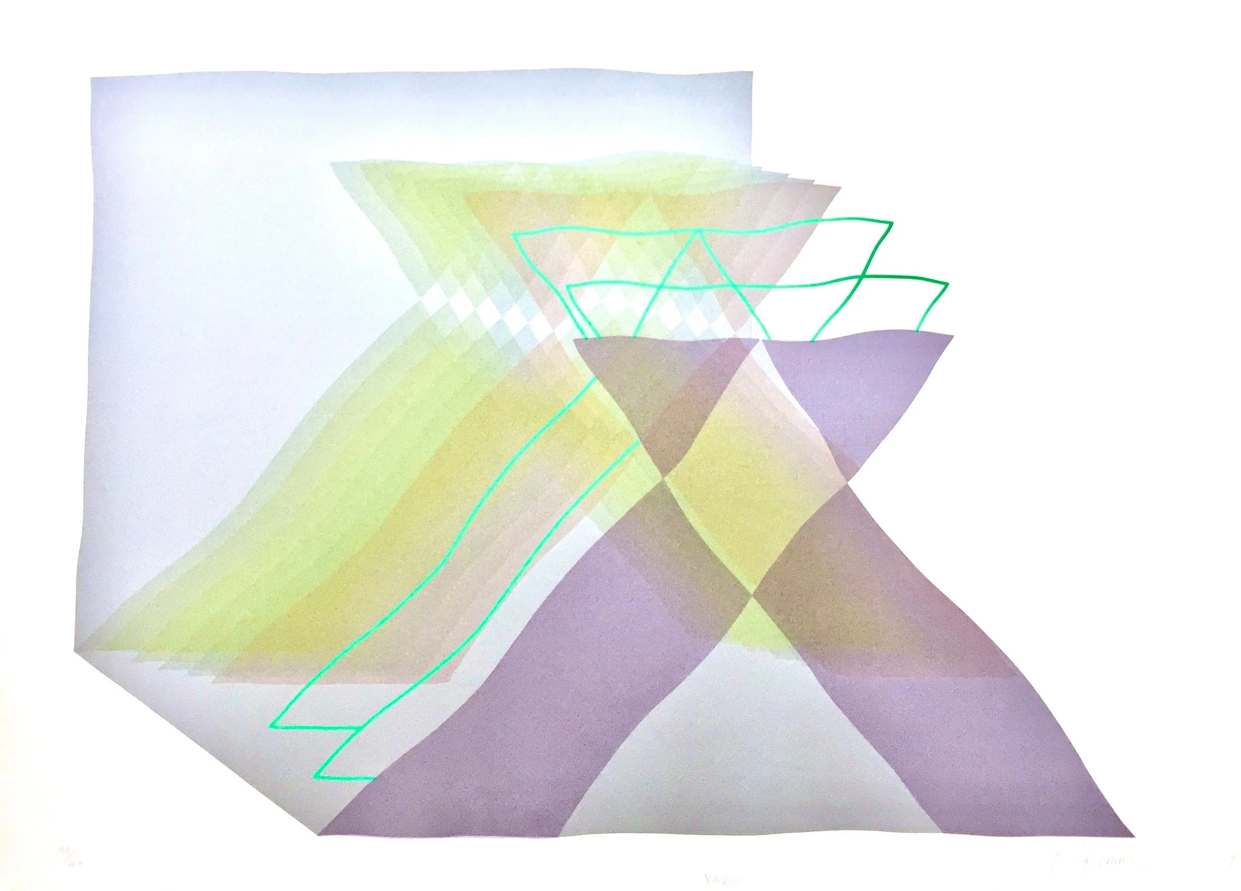 Xaxis, 1976, screenprint