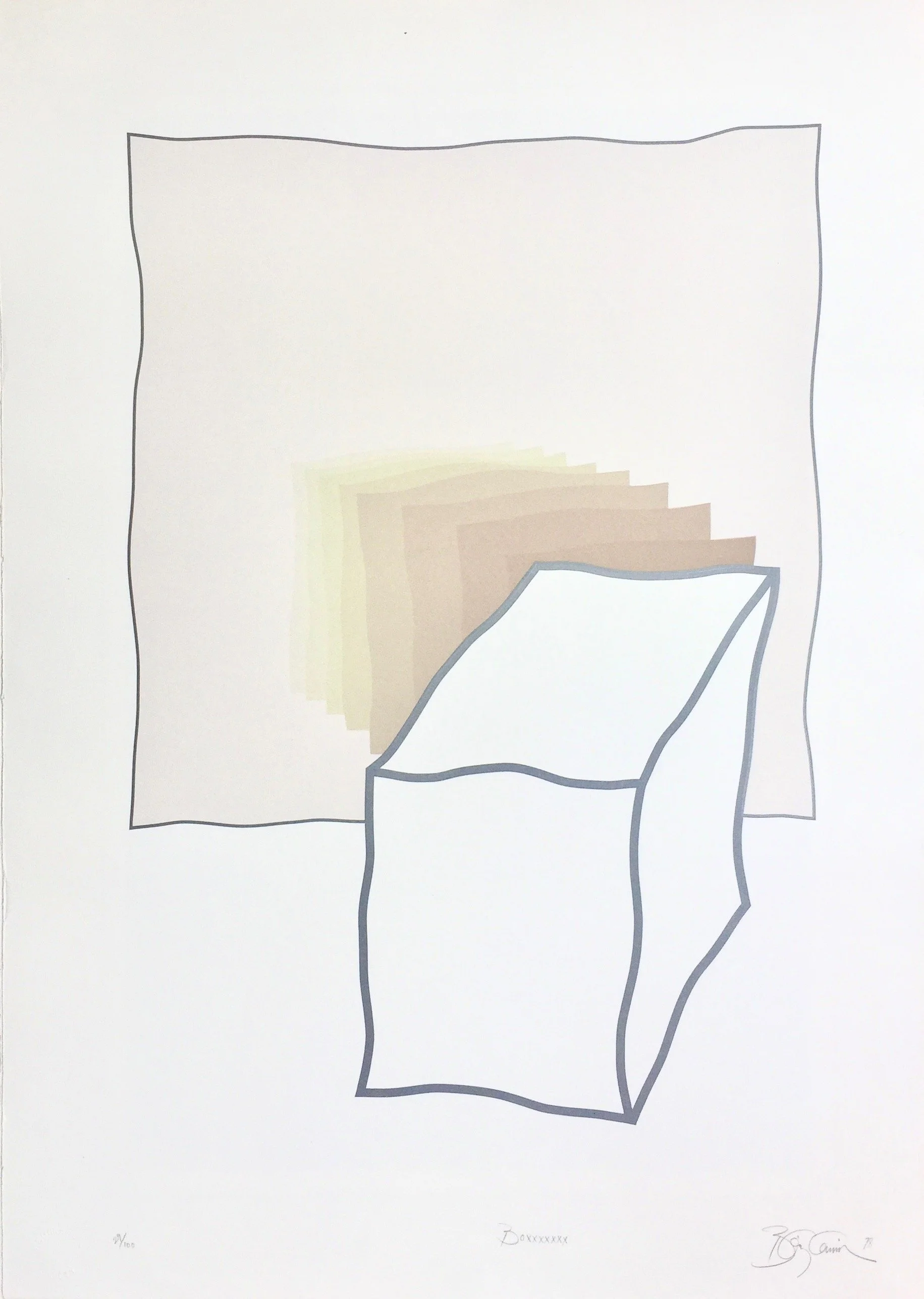 Boxxx, 1976, screenprint