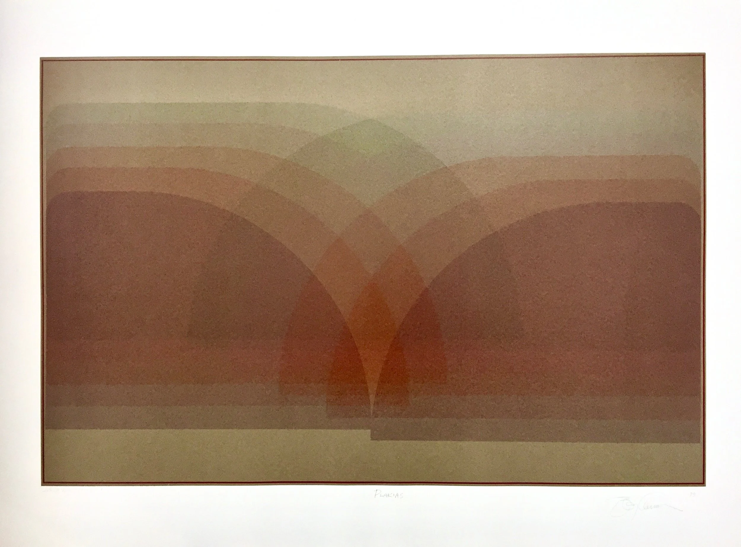 Plakias, 1976, screenprint