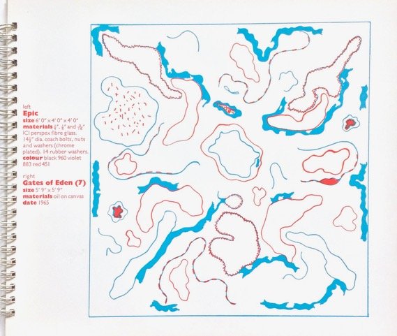 Diagrammatic drawing of Gates of Eden painting