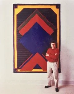 Baskerville Serif, wall hanging, 1986 (2.650 m × 1.850 m), from the original limited edition 1970 screenprint