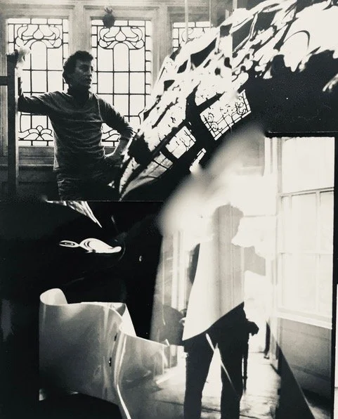 Working on Carnaby II, 1966. Photos: Lewis Morley