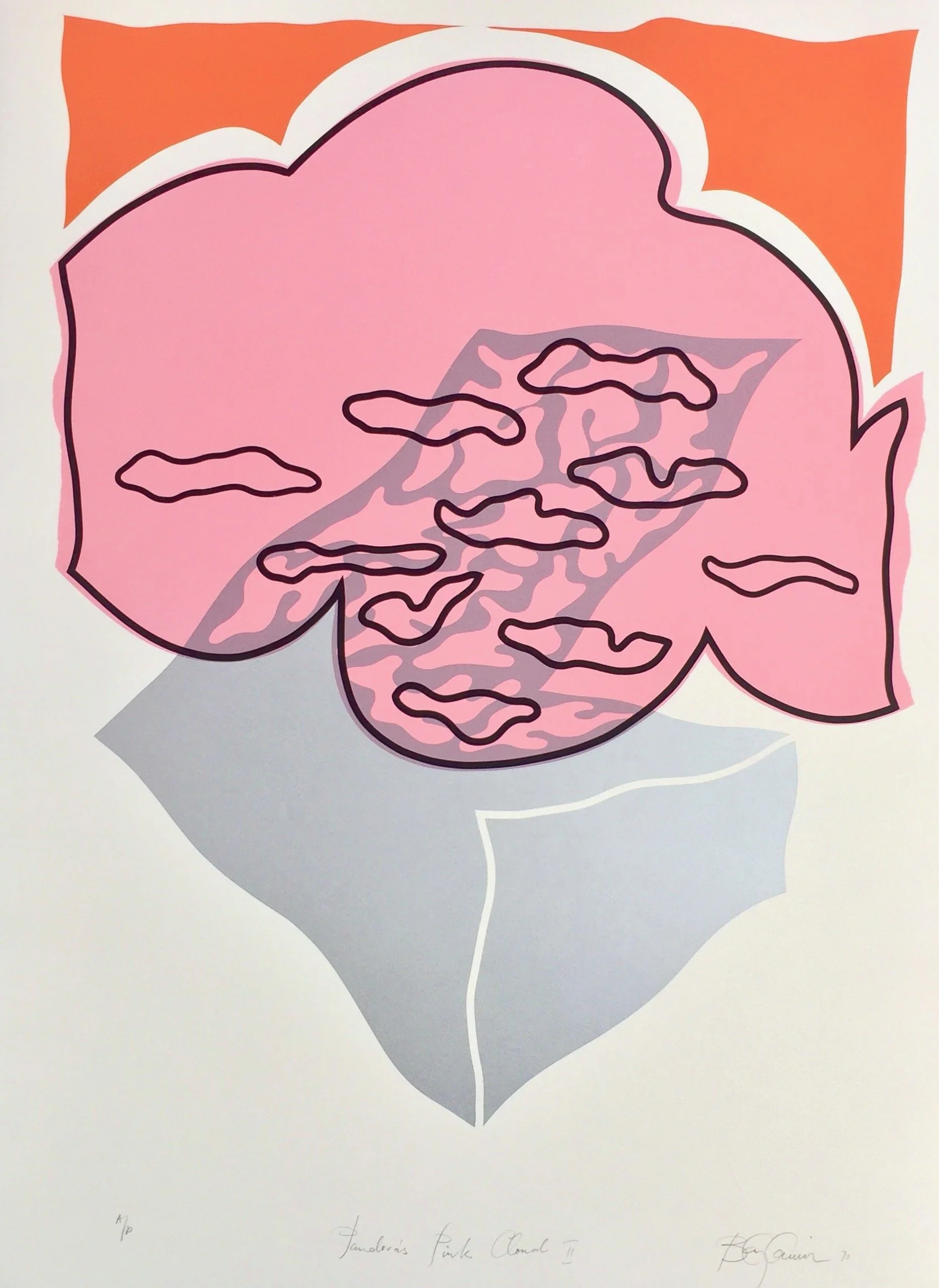 Pandora’s Pink Cloud I, 1976, screenprint