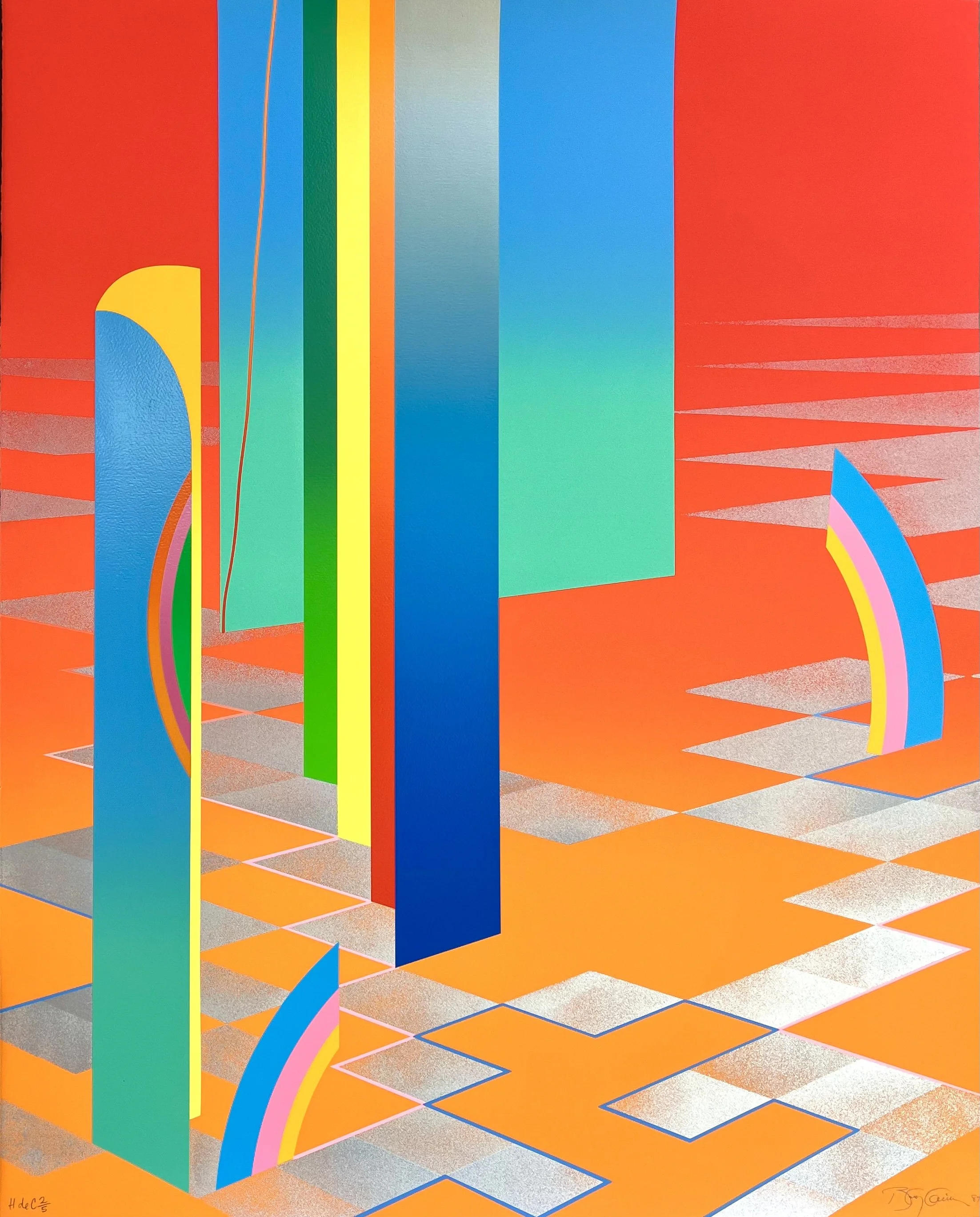 Canton II, screenprint, 1987 (100 cm x 80 cm)