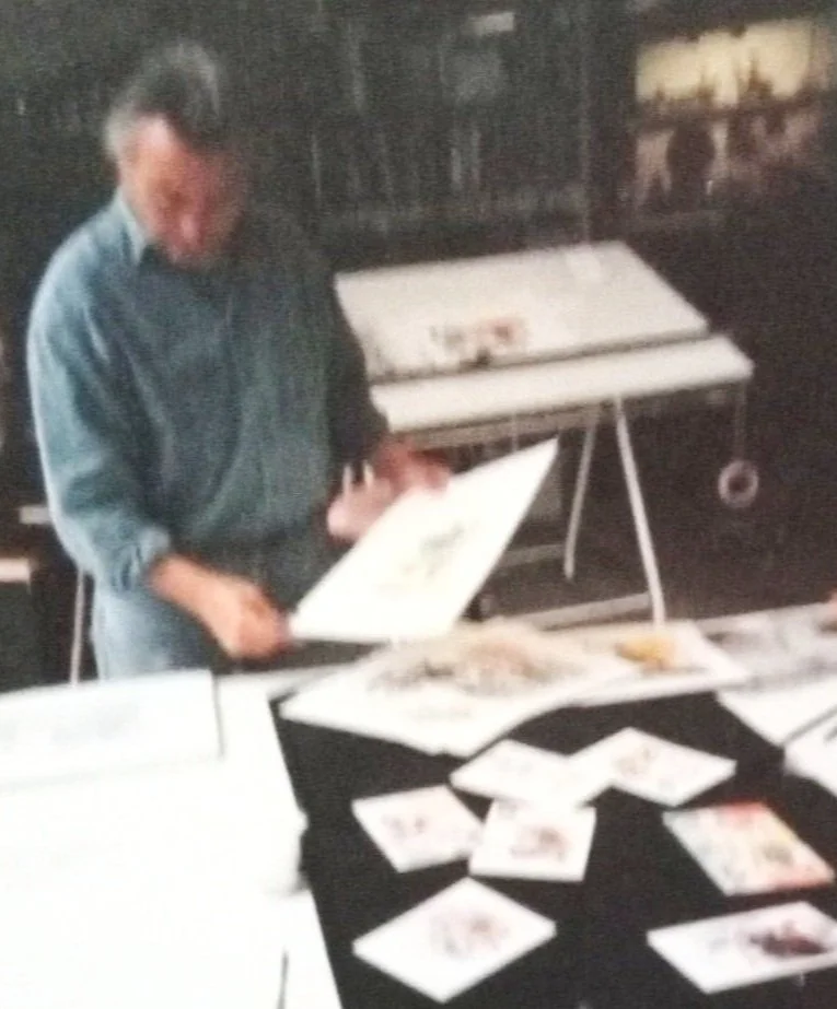 Benjamin in the  Amsterdam studio