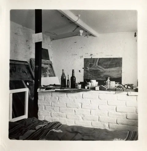 Benjamin’s studio, lower Trewyn House, St. Ives, 1960