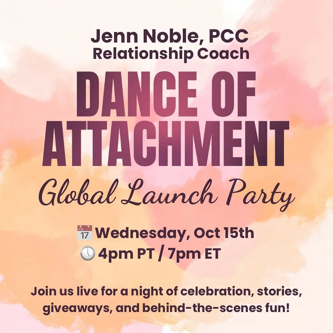 Tonight&rsquo;s the night!

We&rsquo;re celebrating the release of my very first book, Dance of Attachment, and I couldn&rsquo;t be more excited to share this moment with you.

The global launch party starts at 4pm PT &mdash; with live readings, give