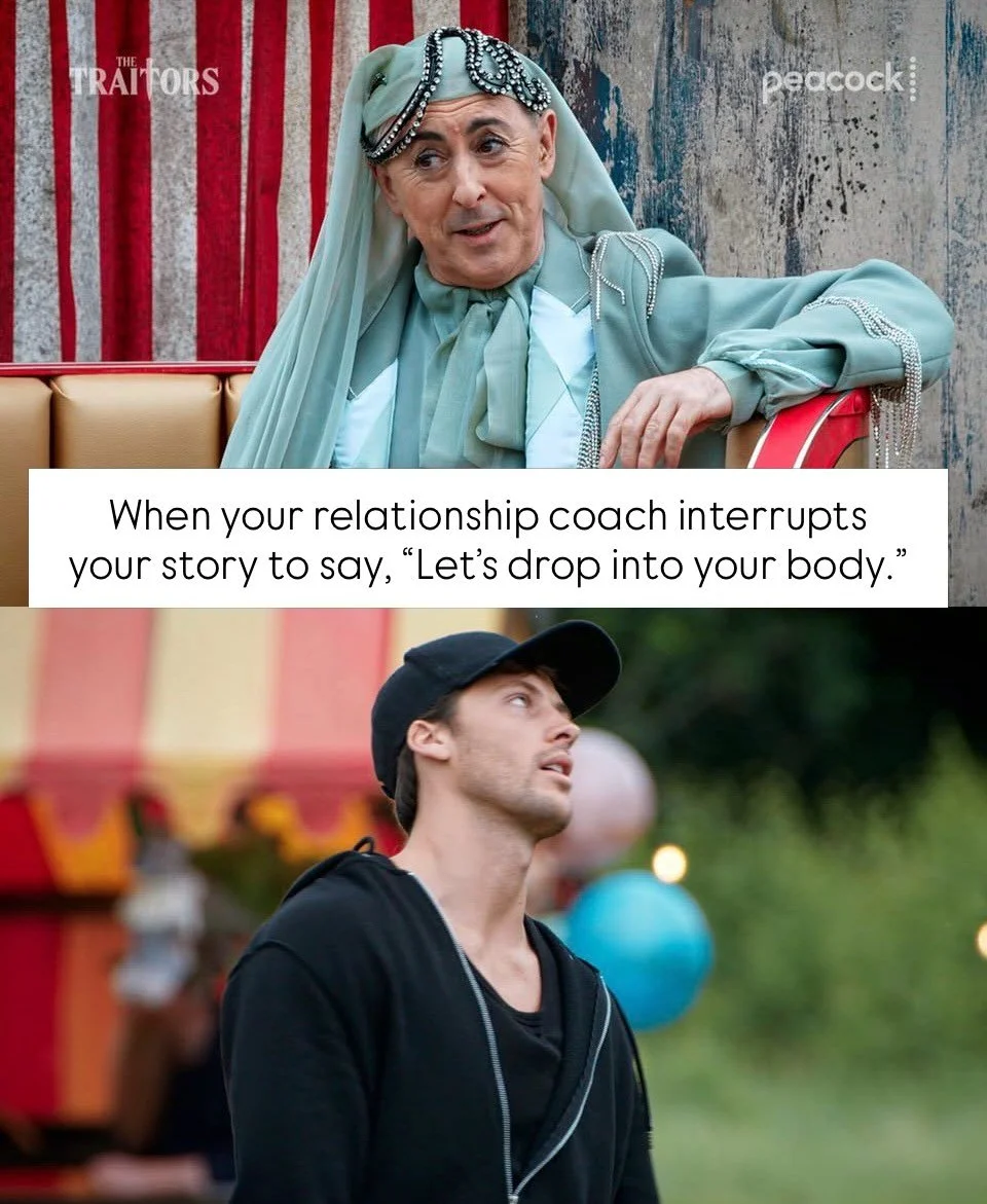 I&rsquo;m not a &ldquo;tell you what you want to hear&rdquo; relationship coach.

I&rsquo;m a &ldquo;let&rsquo;s look at your part in this&rdquo; relationship coach.

I&rsquo;m here to challenge the patterns that keep recreating it.

Yes, that means 