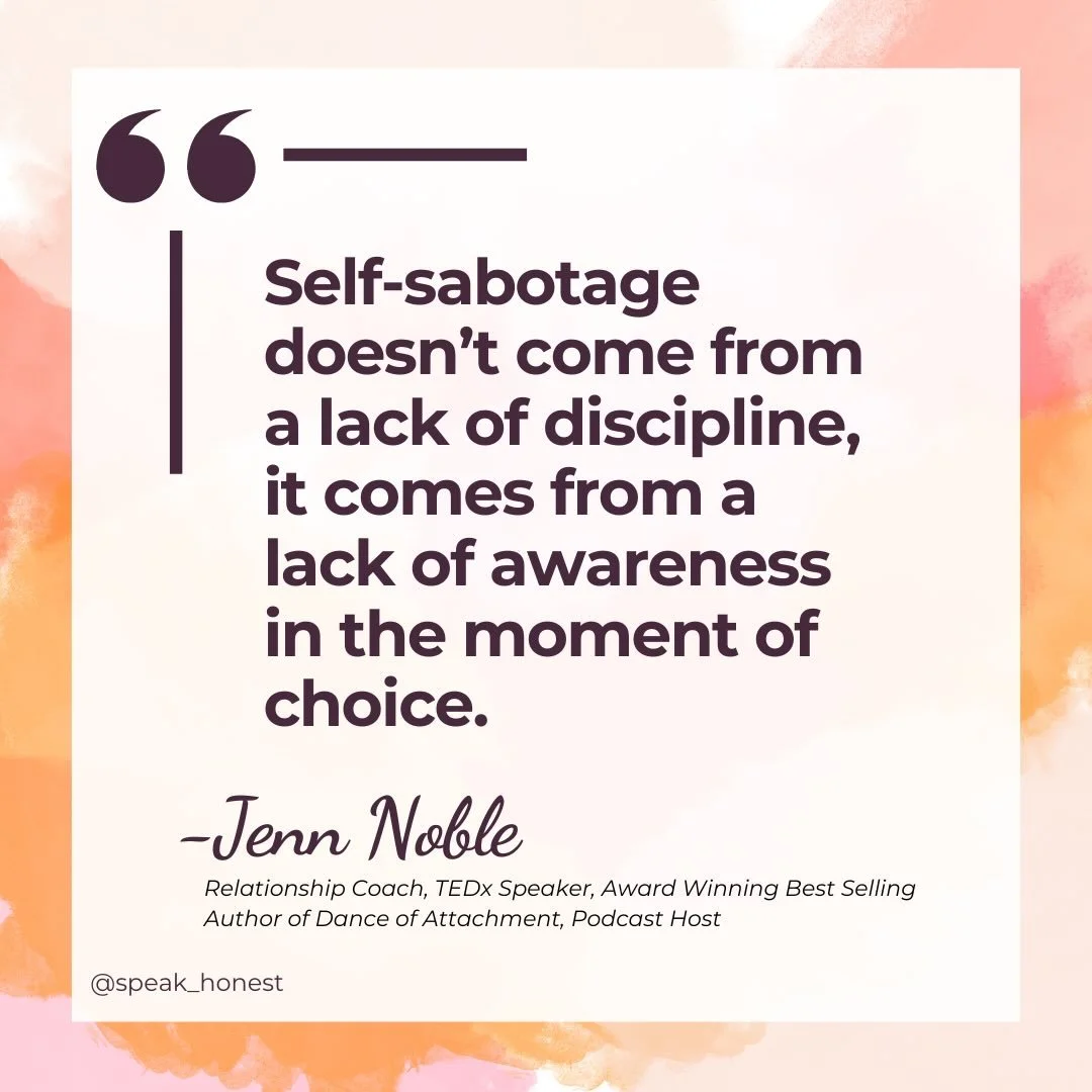Self-sabotage doesn&rsquo;t come from a lack of discipline it comes from a lack of awareness in the moment of choice.

And this is the part no one talks about.It&rsquo;s not that you don&rsquo;t care. It&rsquo;s not that you don&rsquo;t know better.
