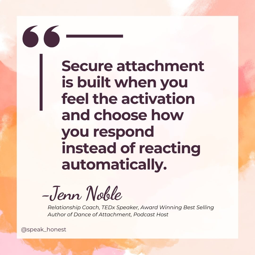 Secure attachment is built in the moment you feel activated and choose how you respond. That moment right there is where everything starts to shift.

You feel the urge to text, to fix, to figure it out immediately (your nervous system is like let&rsq