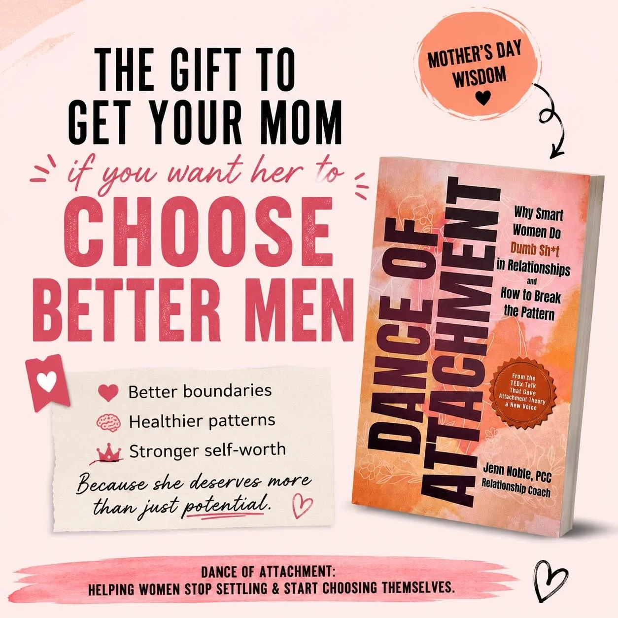 POV: Mother&rsquo;s Day is coming up and you&rsquo;re tired of watching your mom date men who &ldquo;just need a little more time to heal.&rdquo;

This year we&rsquo;re skipping the candles and giving emotional pattern interruption instead.

You&rsqu
