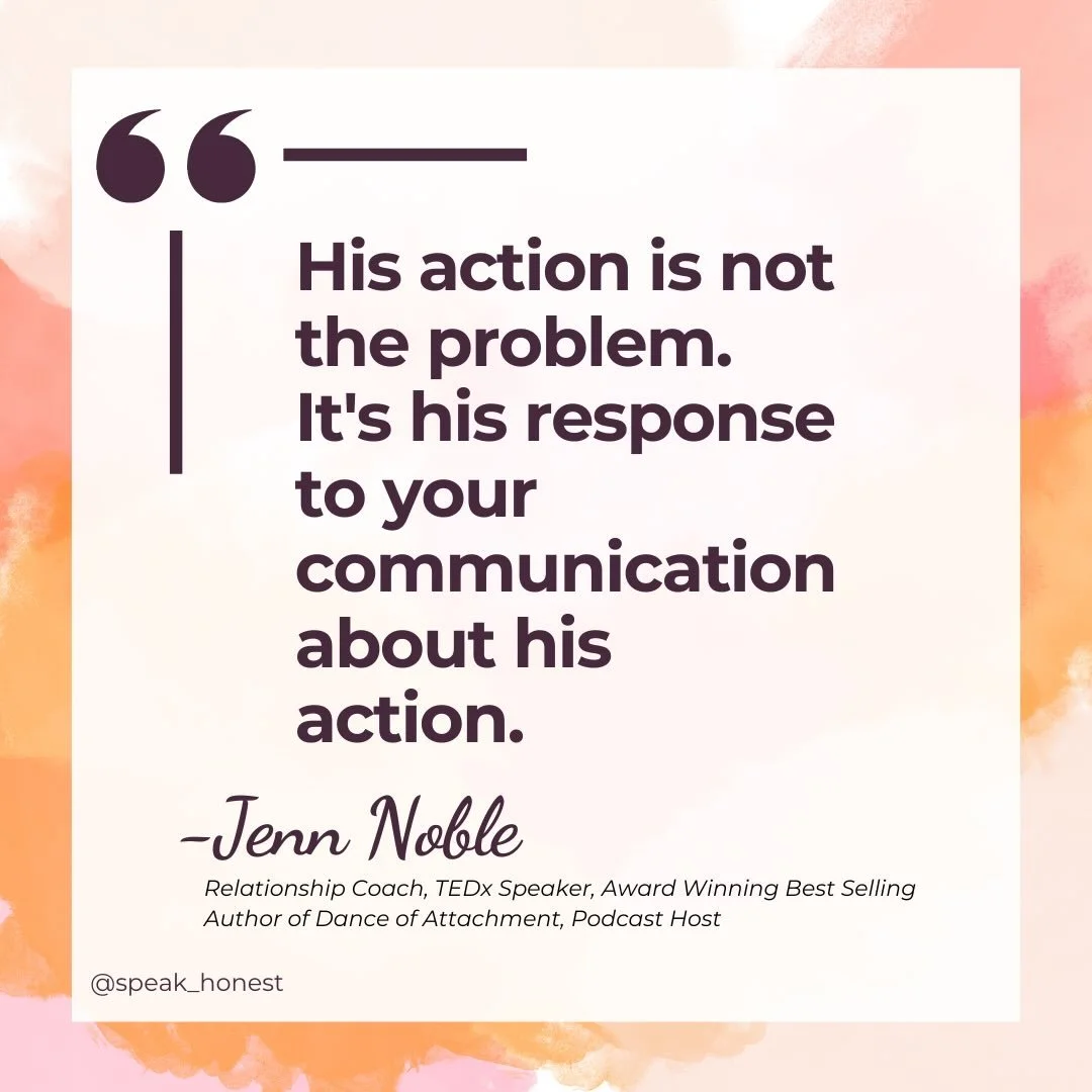 We spend so much time focused on what he did. 

The three days of silence. The pulling away. The hot and cold. But honestly? That is not actually where the answer lives. 

The real thing we are watching for is what happens when you calmly and honestl