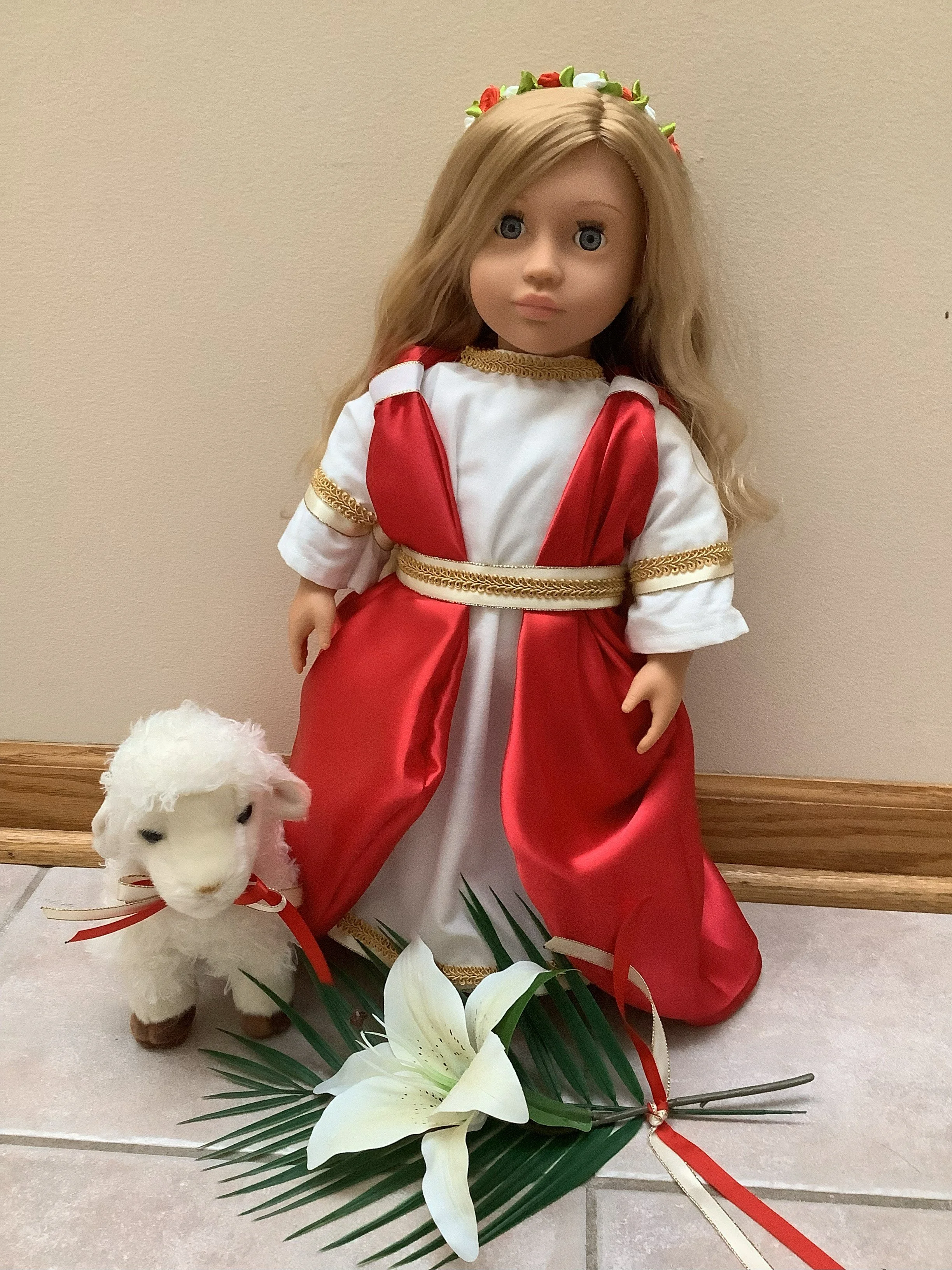 Saint Agnes of Rome 18" Doll 