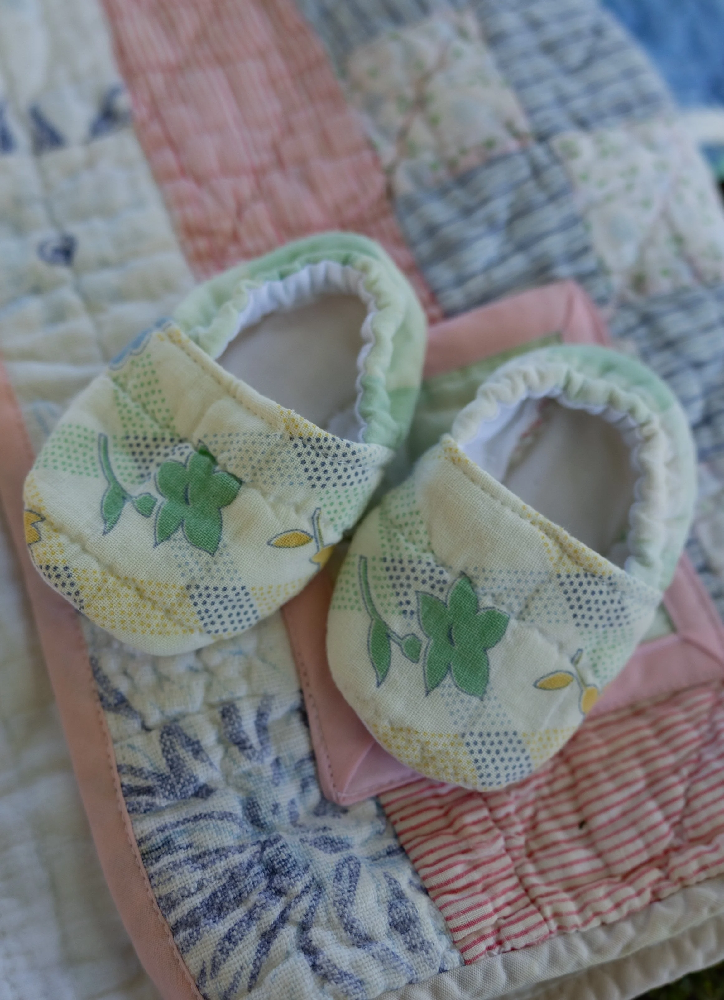 Quilted Baby Coat & Booties - Set