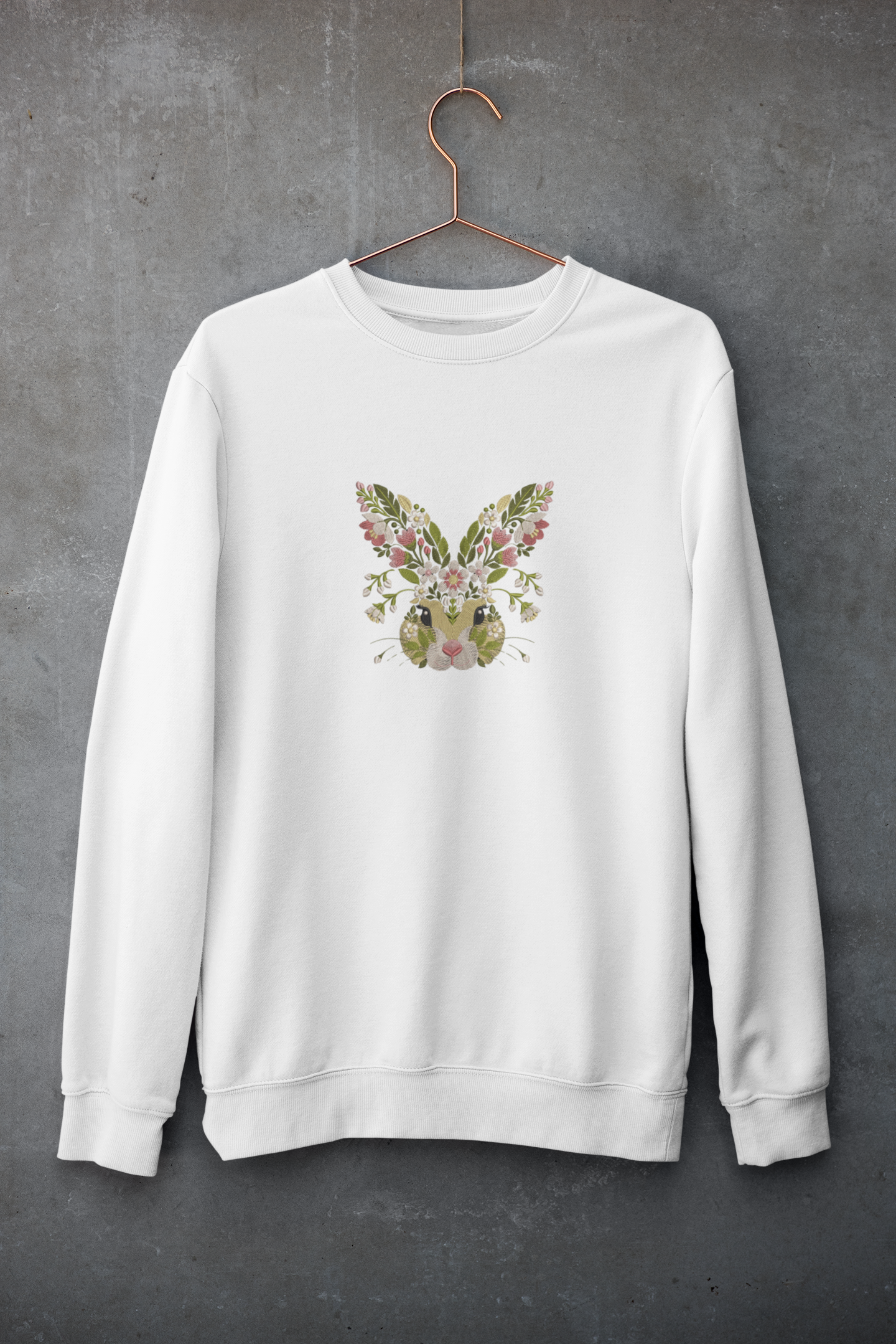 Embroidered Bunny Sweatshirt
