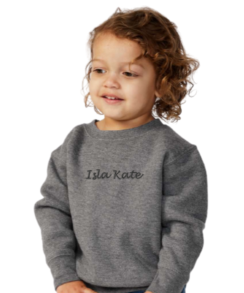 Custom Embroidered Name Sweatshirt