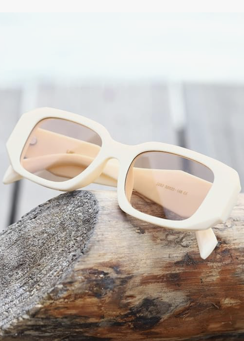 kimorn Rectangle Sunglasses for Women Men Trendy Retro Trendy Sun Glasses 90’s Vintage Square Frame K1307