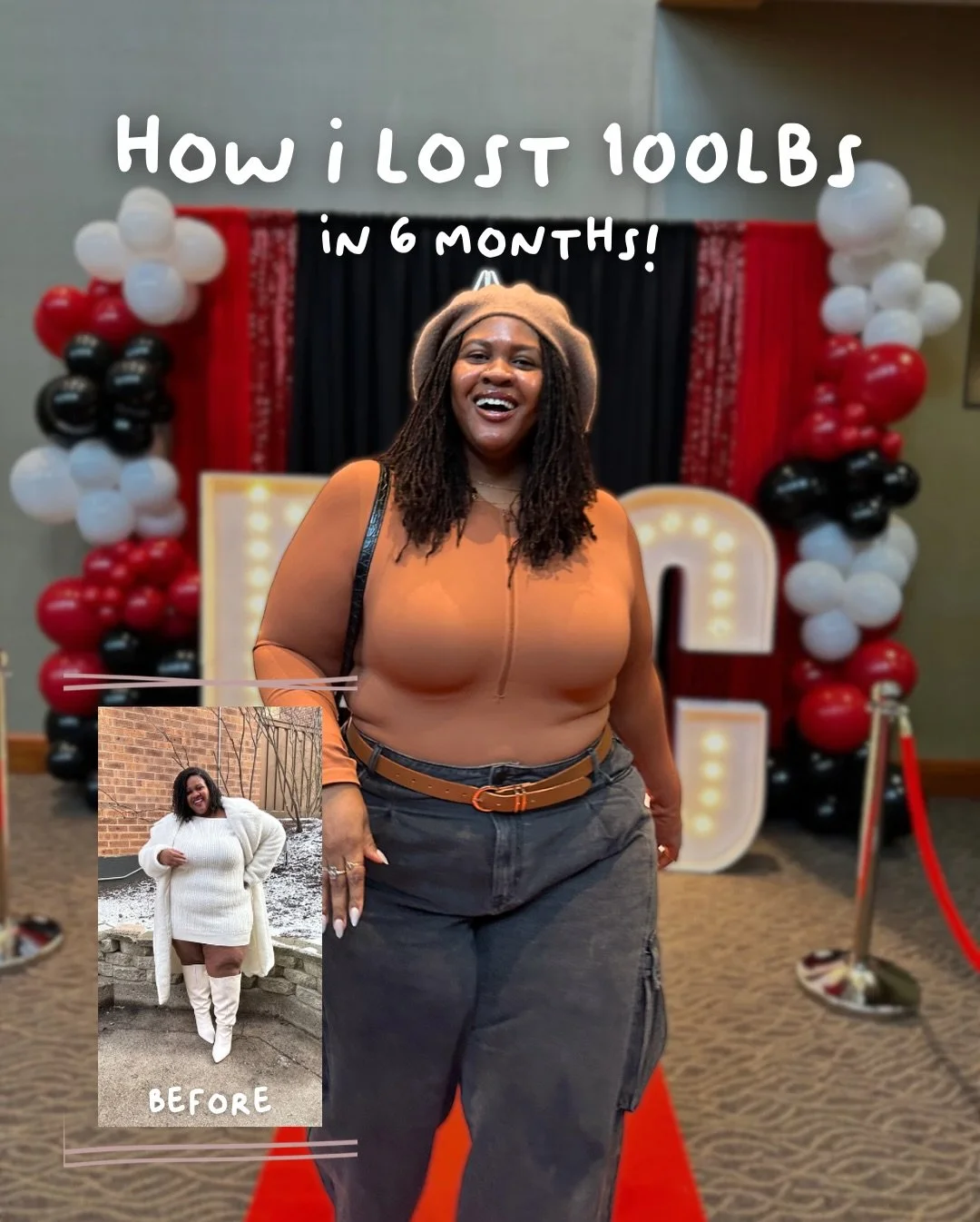 I&rsquo;m finally ready to open up about my 100-lb weight loss journey 🥲