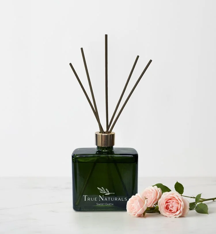 True Naturals Sweet Earth reed diffuser, all natural plant-based home goods