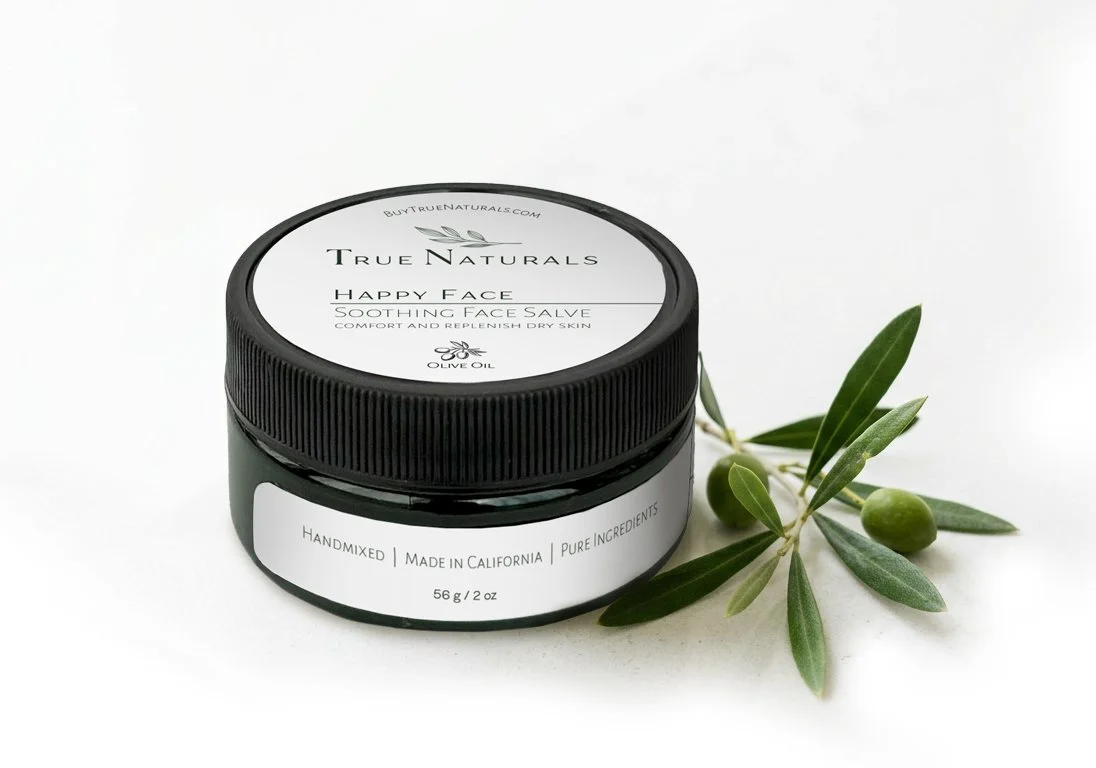 True Naturals Happy Face Salve all-natural plant based night moisturizer