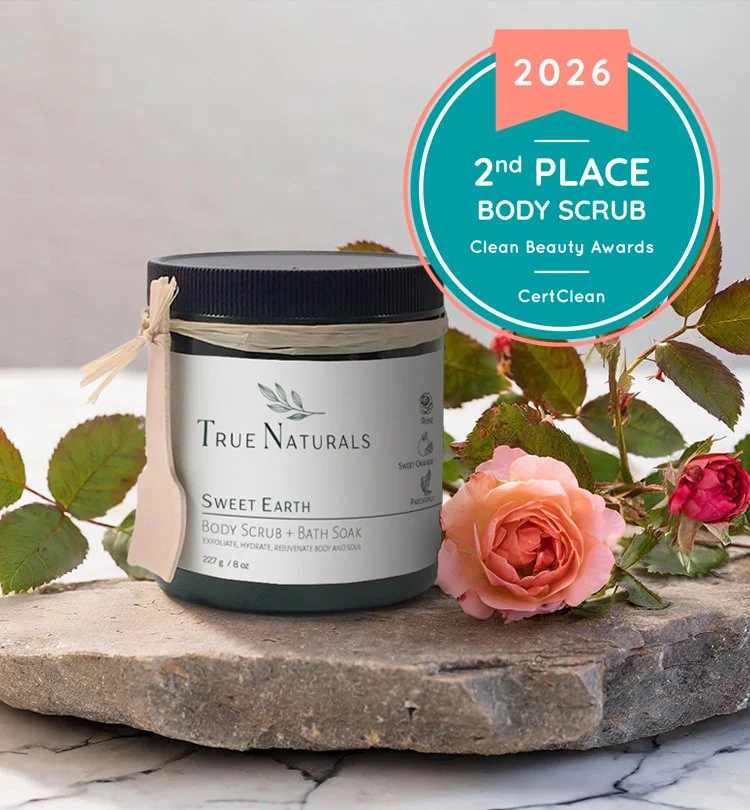 True Naturals Sweet Earth Exfoliating Body Scrub second-place winner Best Body Scrub CertClean's Clean Beauty Awards 2026