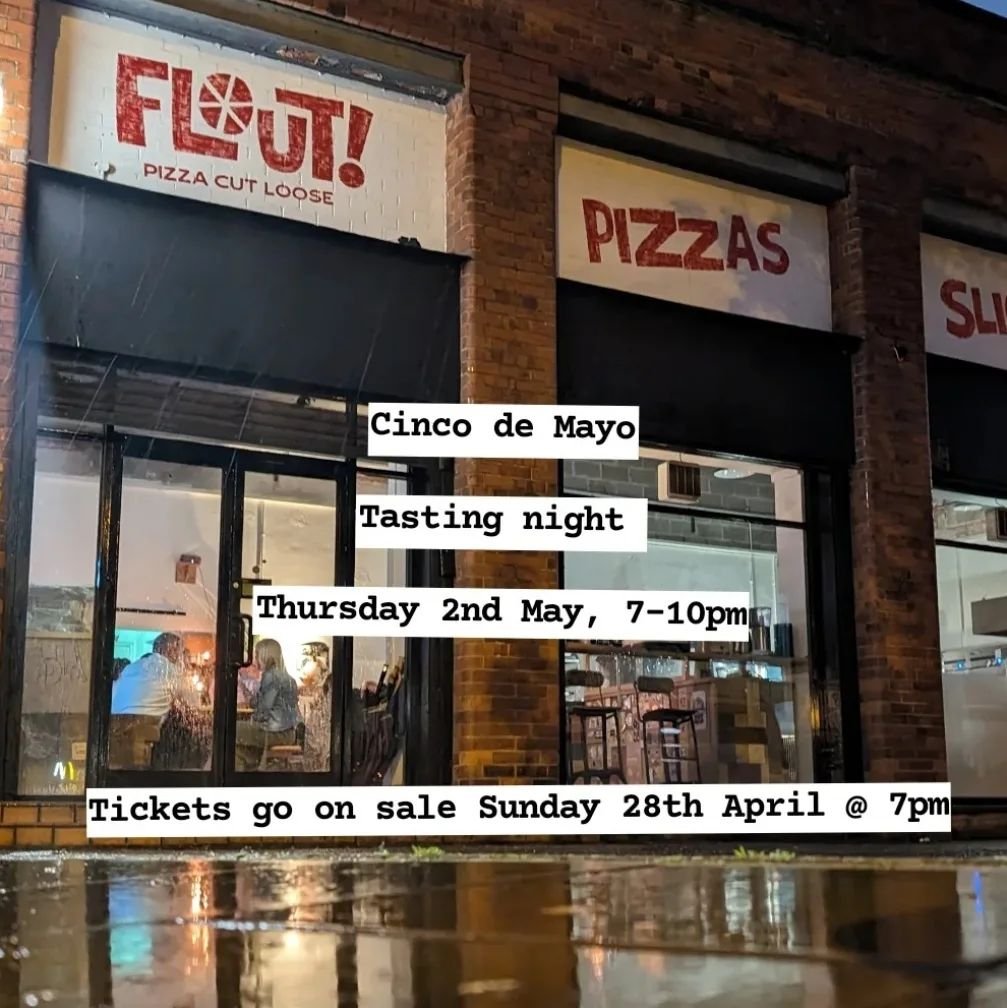 Time for another tasting event I think. Cinco De Mayo is my favourite food holiday of the year and we're going big to celebrate next Thursday night. 

Cinco courses, all based around our approach to pizza and celebrating all things Mexican cuisine. 
