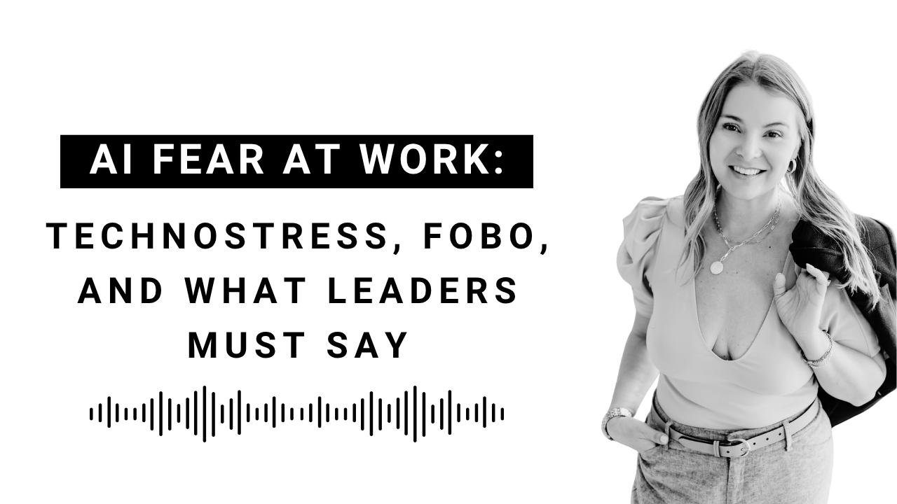 EP 139: How to Lead Your Team Through AI Fear (Technostress and FOBO) | AI in HR Series