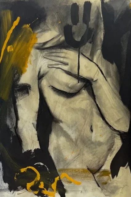 18 x 24” | mixed media on newsprint paper