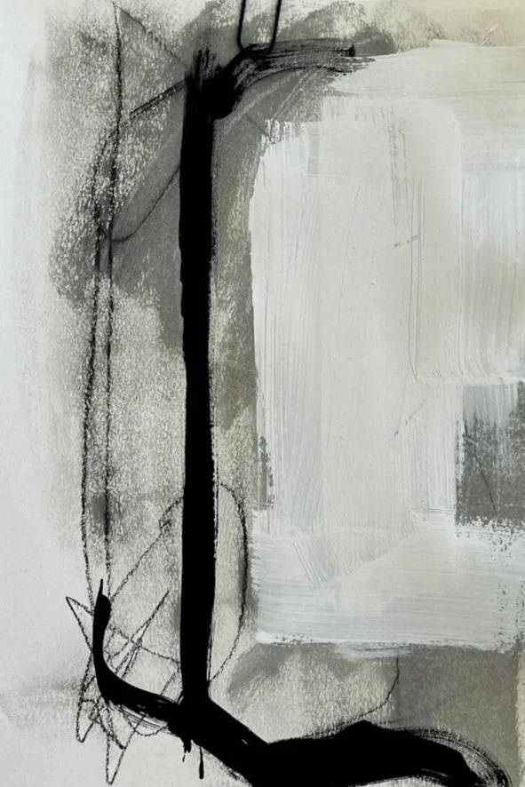 18 x 24” | acrylic, charcoal on paper