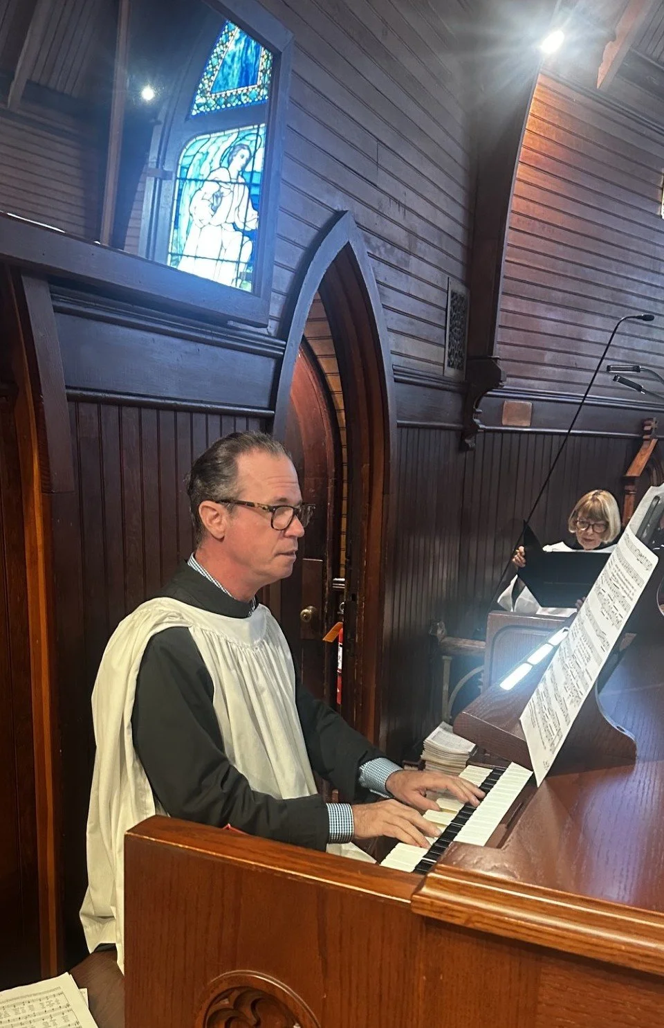 Organ in church