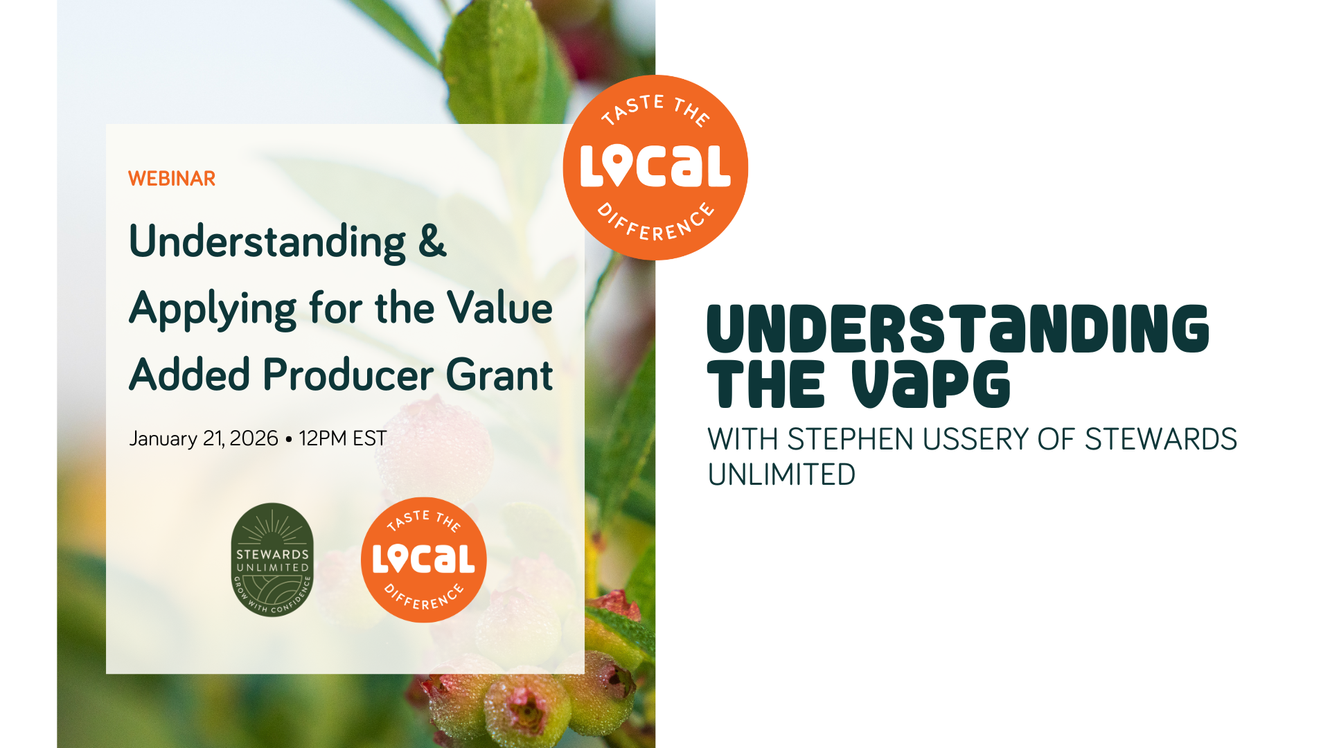 Understanding &amp; Applying for the Value Added Producer Grant | Stewards Unlimited x TLD