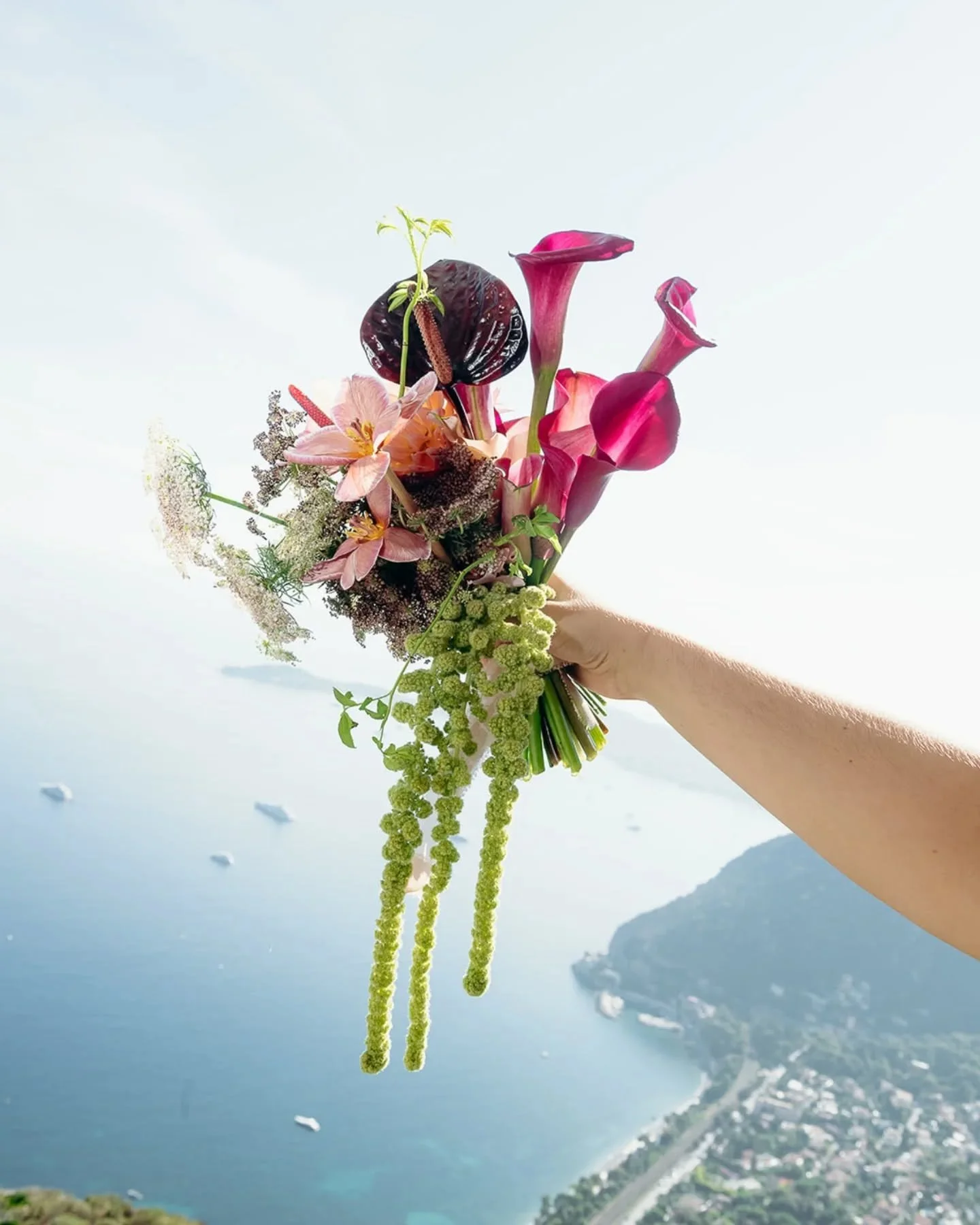 It is all about J &amp; B, from San Diego to the french riviera, colorful florals, blue sky &amp; infinite skyline. It is an intimate tale told on the hills of Eze, where time seemed suspended, and where everyone felt like in a french hospitality dre