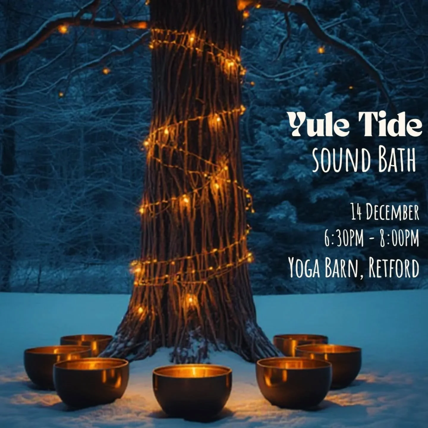 Slow Tide has gone into full winter mode and evolved into Yule Tide&nbsp;🌊🎄

Think slow sound waves, soft blankets, and proper hibernation energy. 🐻

Join me for our final sound journey of the year at the beautiful @yoga_barn_retford 🙏

Curl up, 