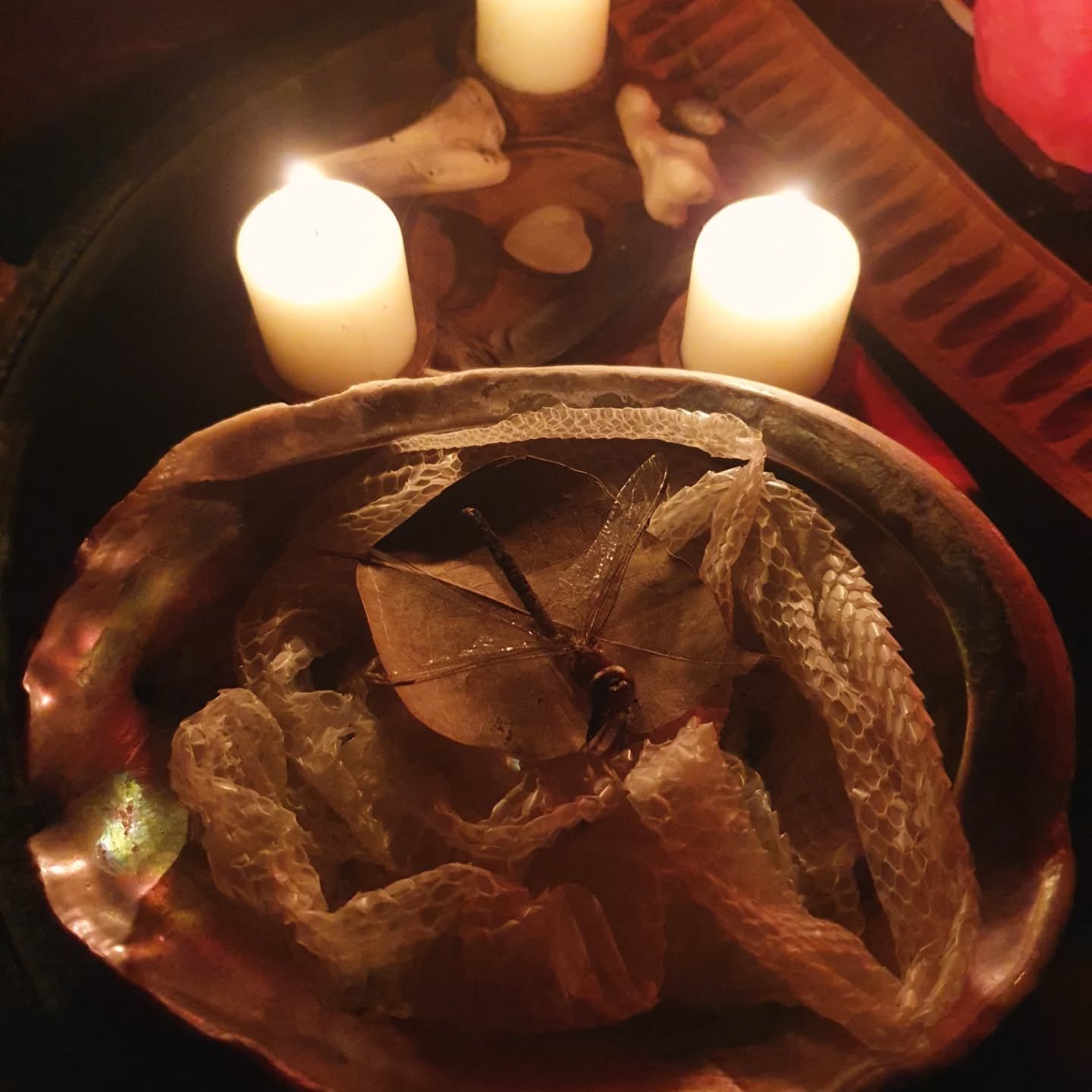 2025 - The year of the snake 🐍 Moving deeper into my magik and medicine with sound...

1. Welcoming the year with Gary's sacred skin 
2. Winter Reset Retreat with @thespxce.uk 
3. Creating a special rattle for a new arrival
4. New guitar/wood porn
5