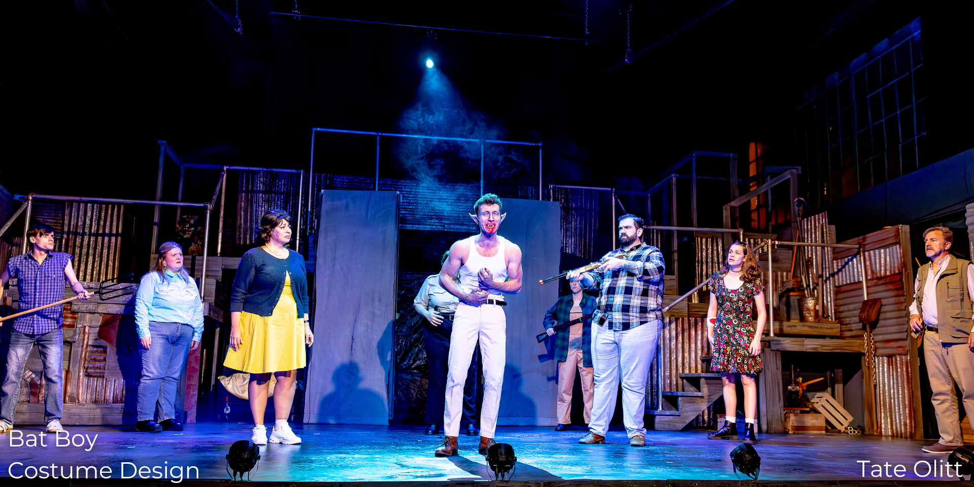 Bat Boy costumes designed by Tate Olitt