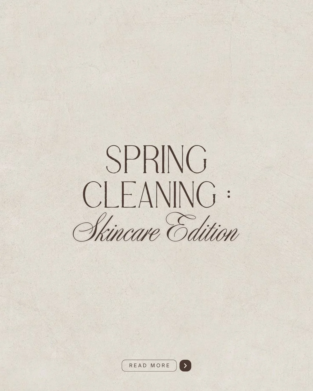 Consider this your reminder to do a little spring cleaning&hellip; but for your skincare 🌷