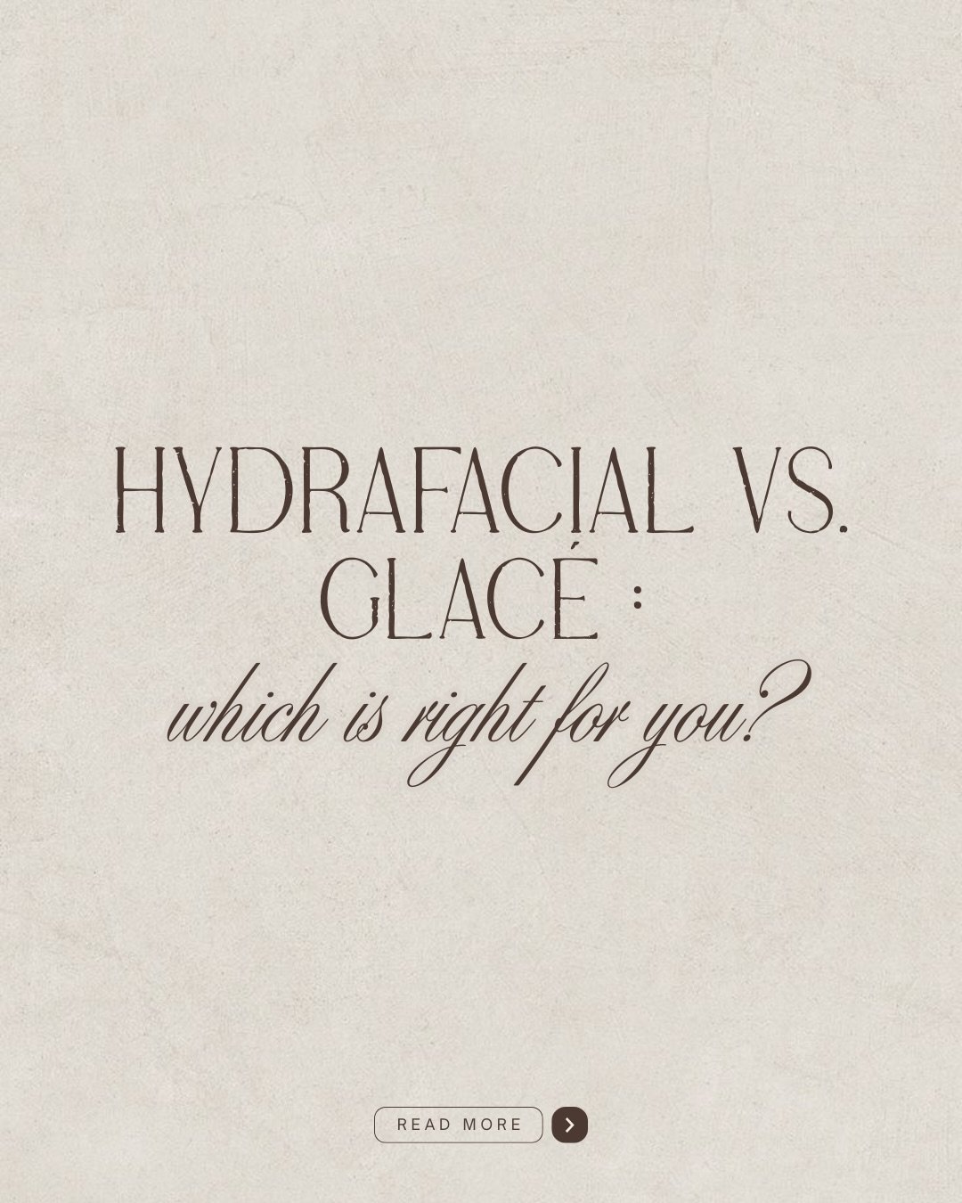 Two treatments, one goal: glowing skin ✨

Whether you choose HydraFacial or Glacē, the best results come from a treatment tailored to your skin&rsquo;s needs 🤍

Not sure which to book? We&rsquo;ll guide you every step of the way.

Book your appointm