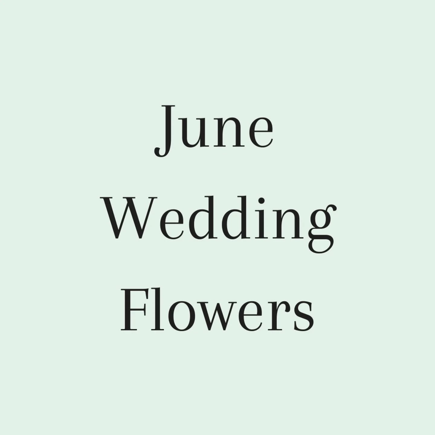 Getting married in June? 💍
Choose seasonal British wedding flowers
💐
You'll be blown away by the scent and beauty of blooms that were cut locally days or hours before your special day, instead of imported almost a week ago.

Here are a handful of m
