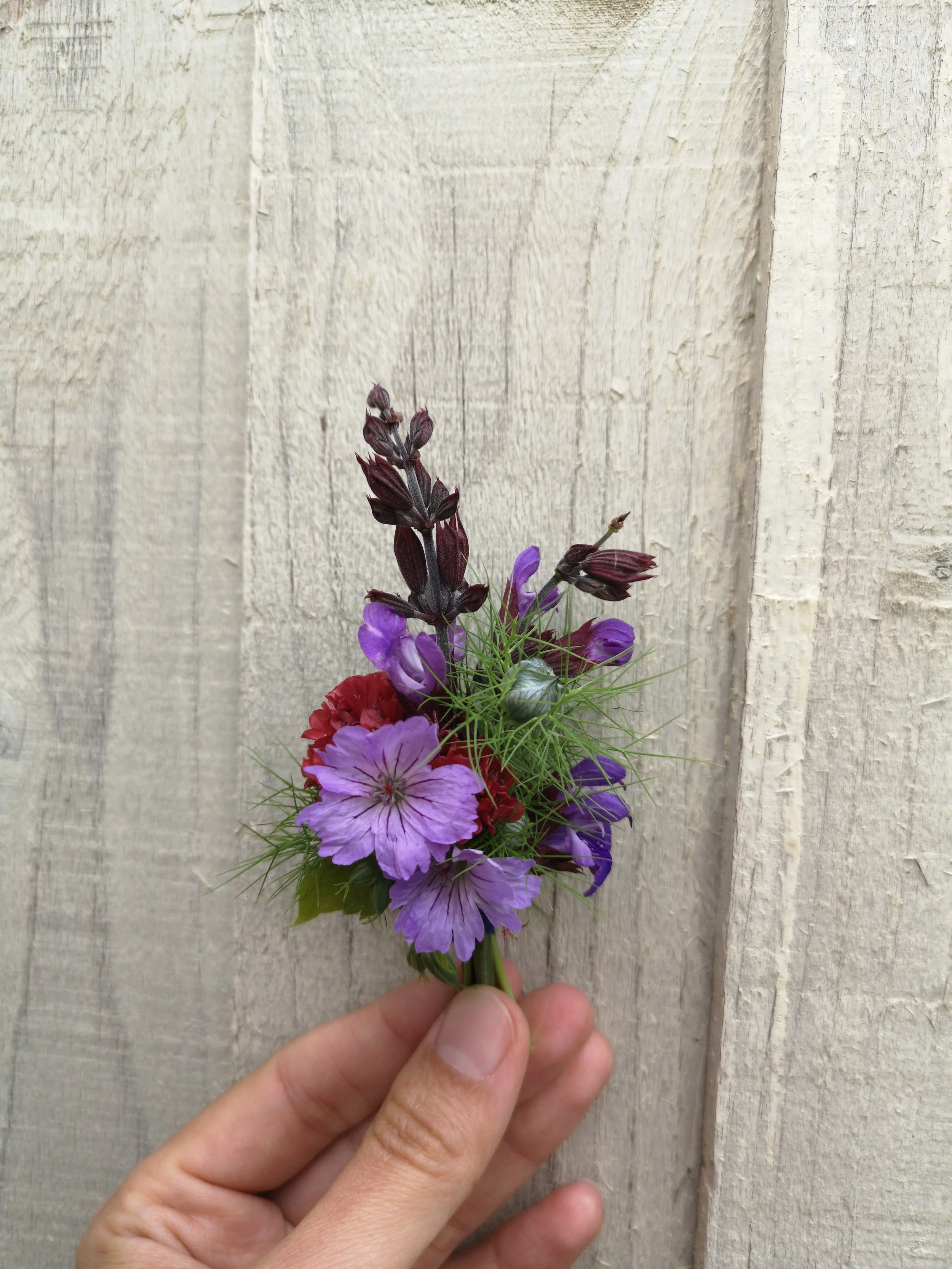 Spring Buttonhole Purple