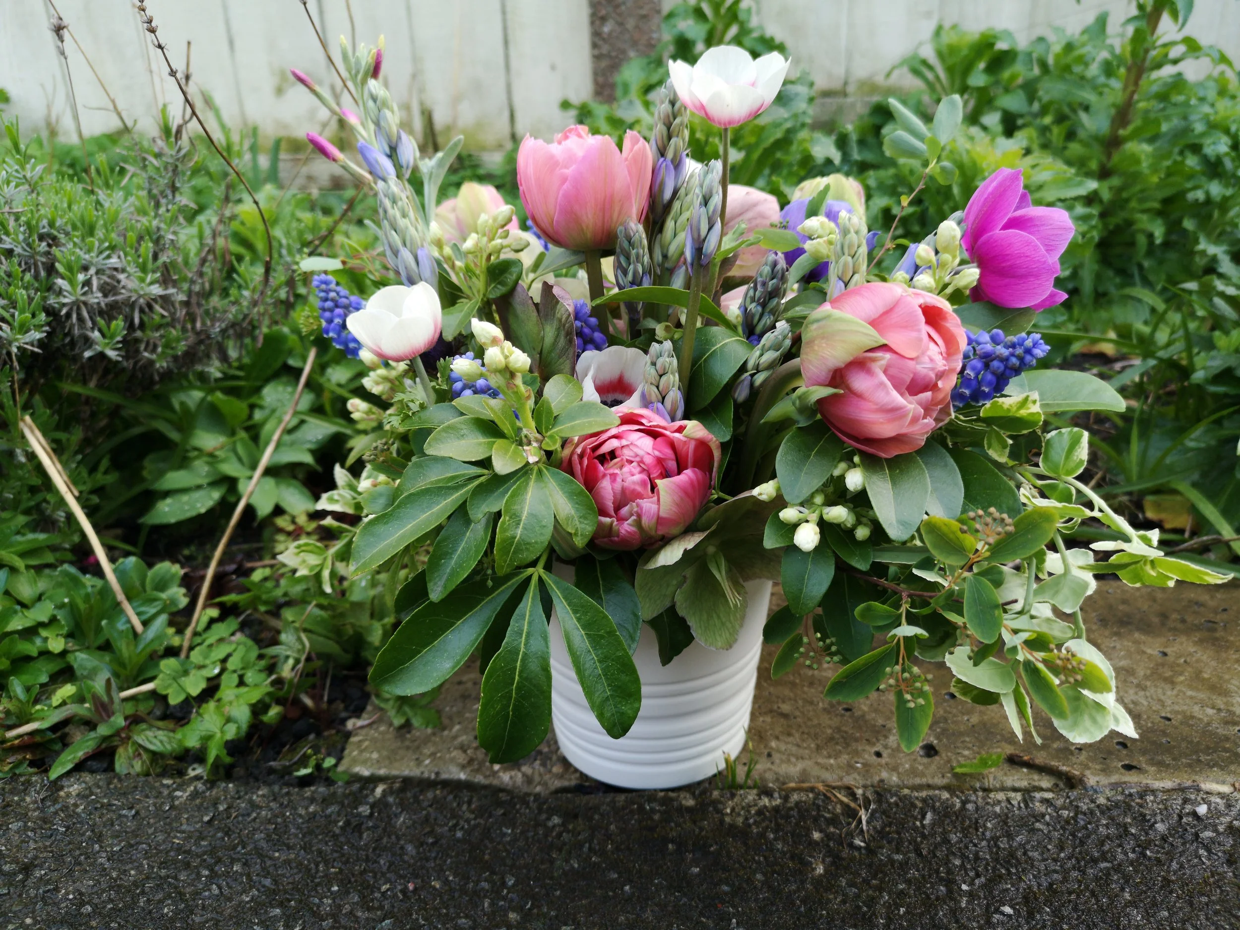 Spring Bouquet Pink and Blue