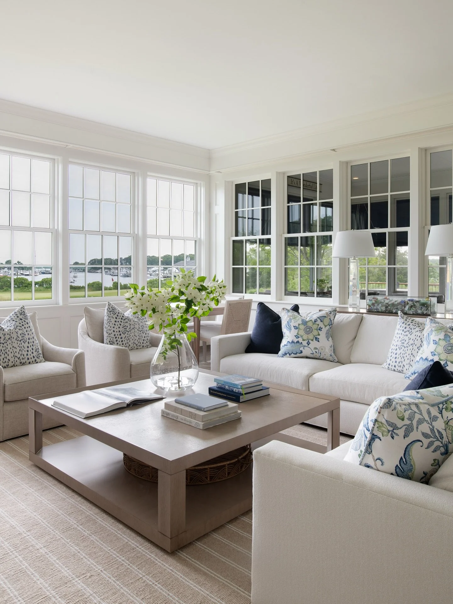 A room designed to let the natural light and coastal views do the talking - 

Designed with: @wendyhcallahan 
Photography: @jessicadelaneyphotography