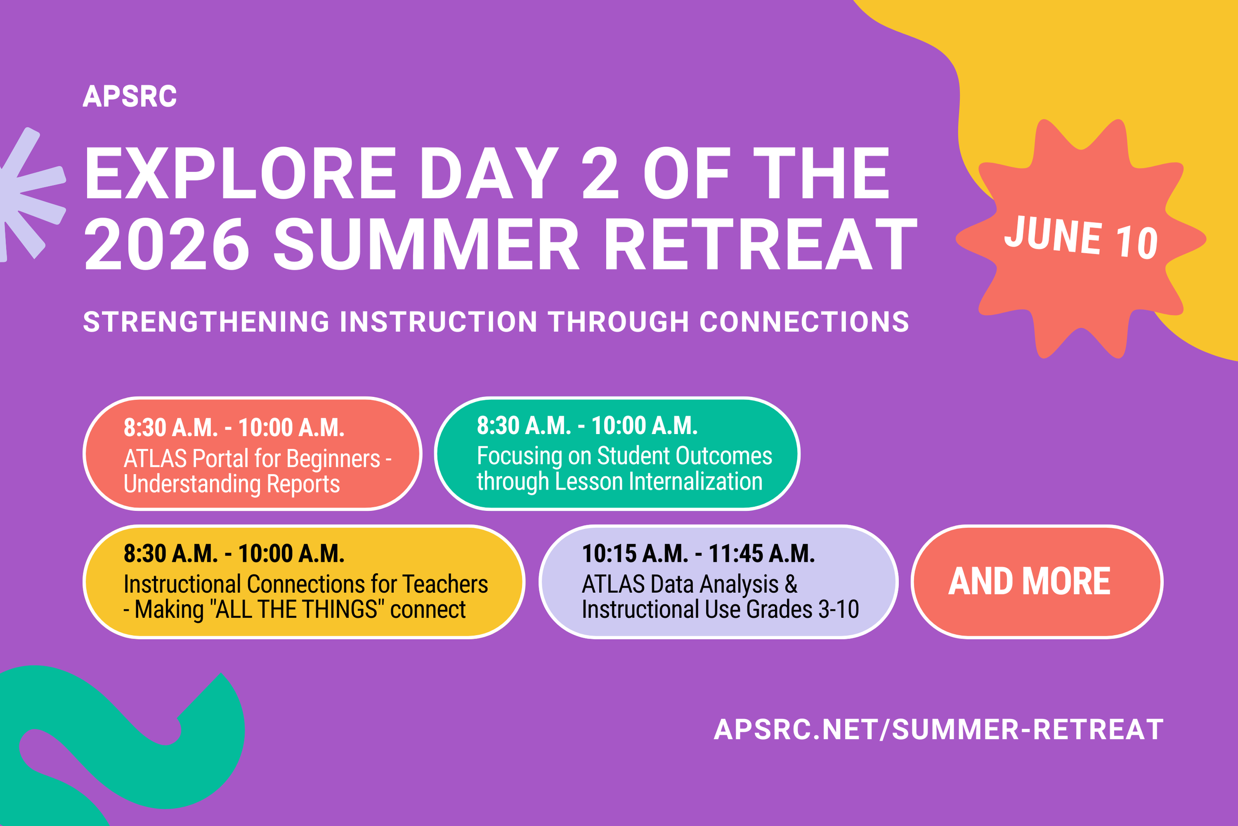 Explore Day 2 of the 2026 Summer Learning Retreat!