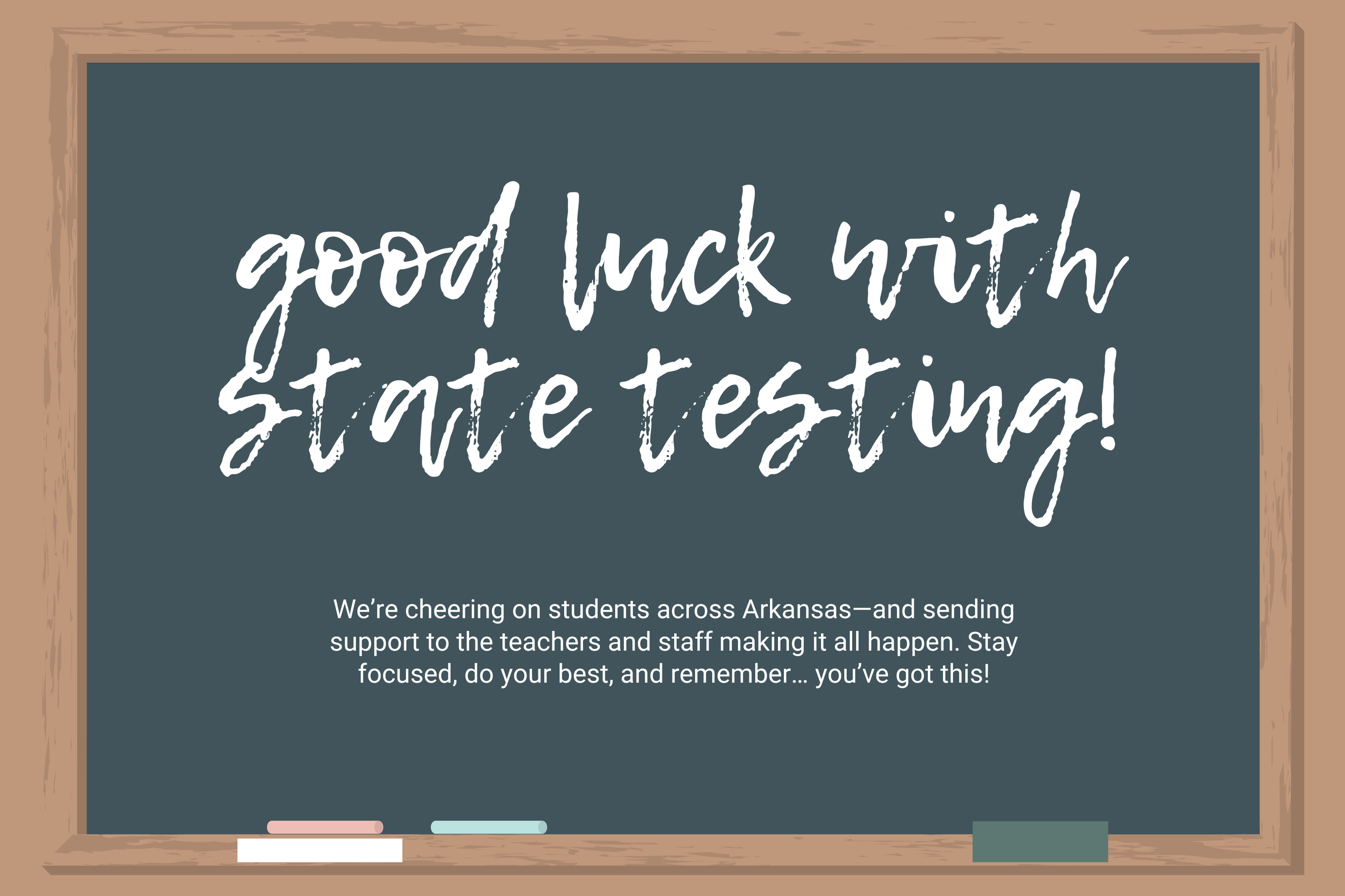 Wishing Arkansas Students the Best During State Testing Week! β APSRC