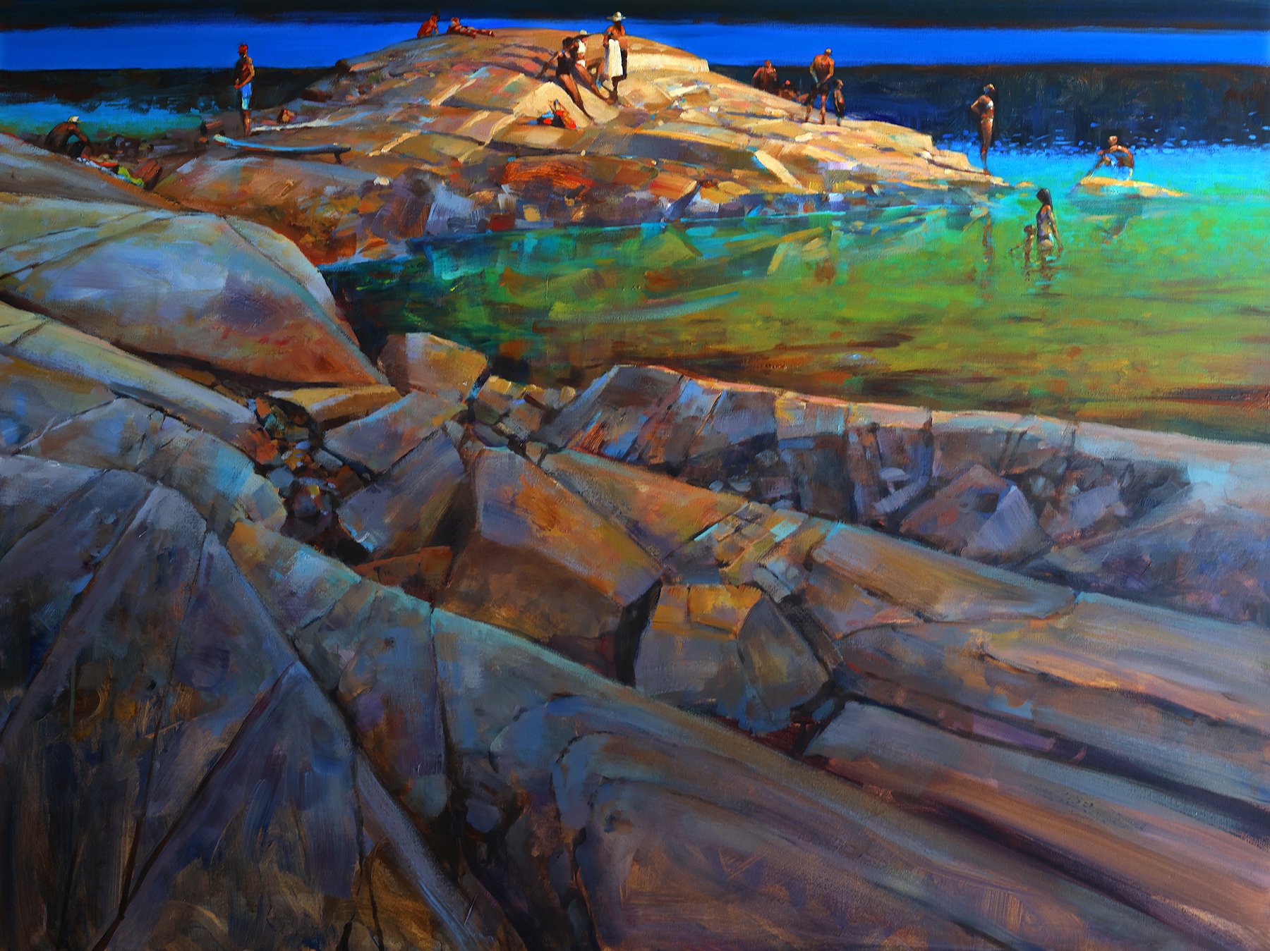 'The Brickyard' 36 X 48 in. Oil on Canvas - Madrona Gallery